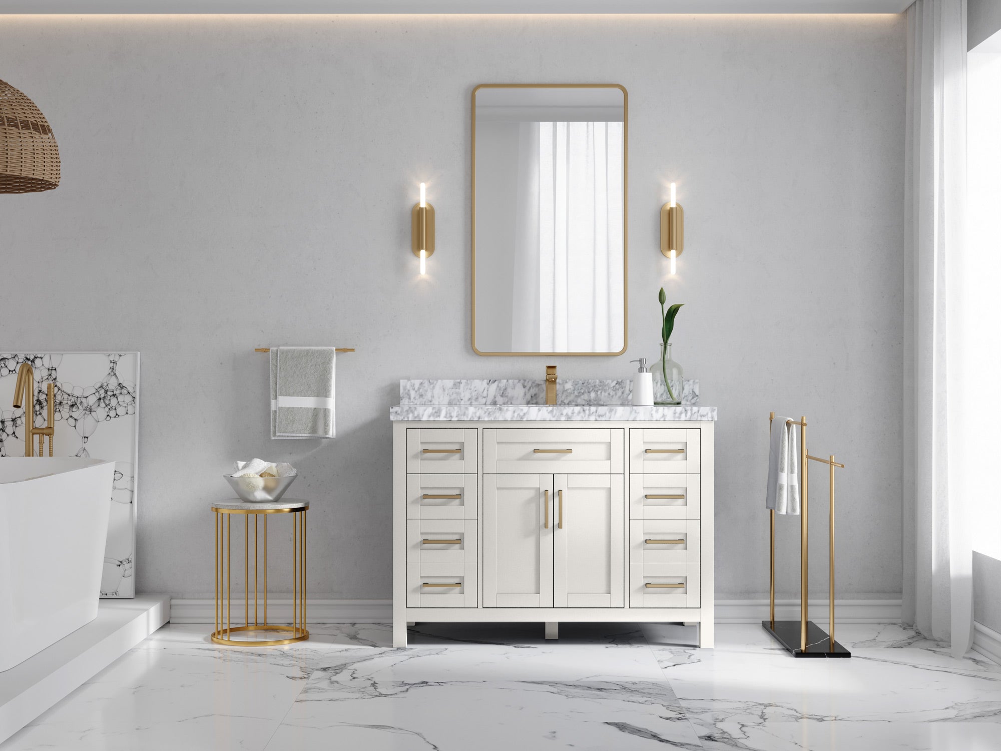 Cambridge 48 in. W x 22 in. D Single Sink Bathroom Vanity