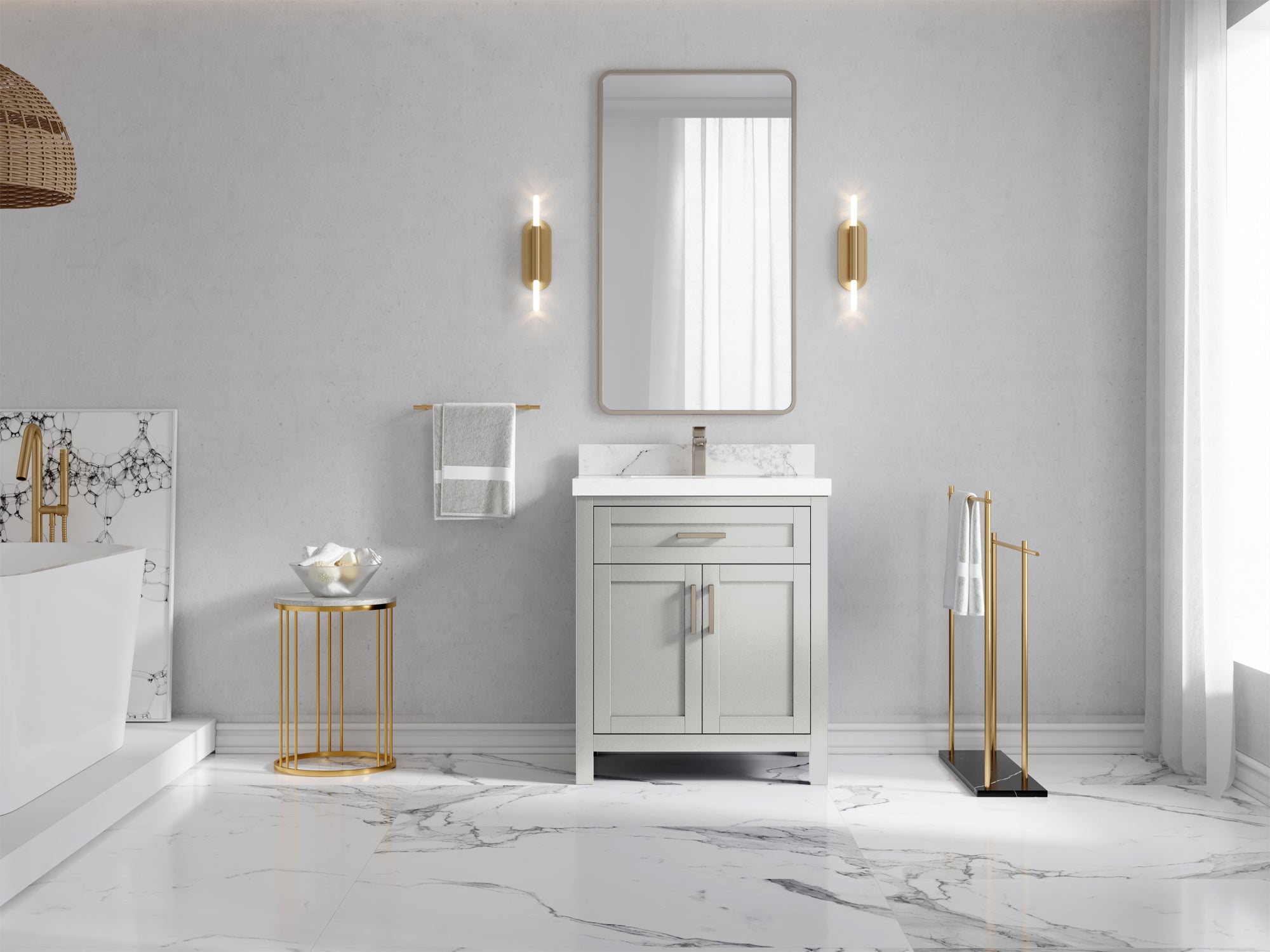 Cambridge 30 in. W x 22 in. D Single Sink Bathroom Vanity