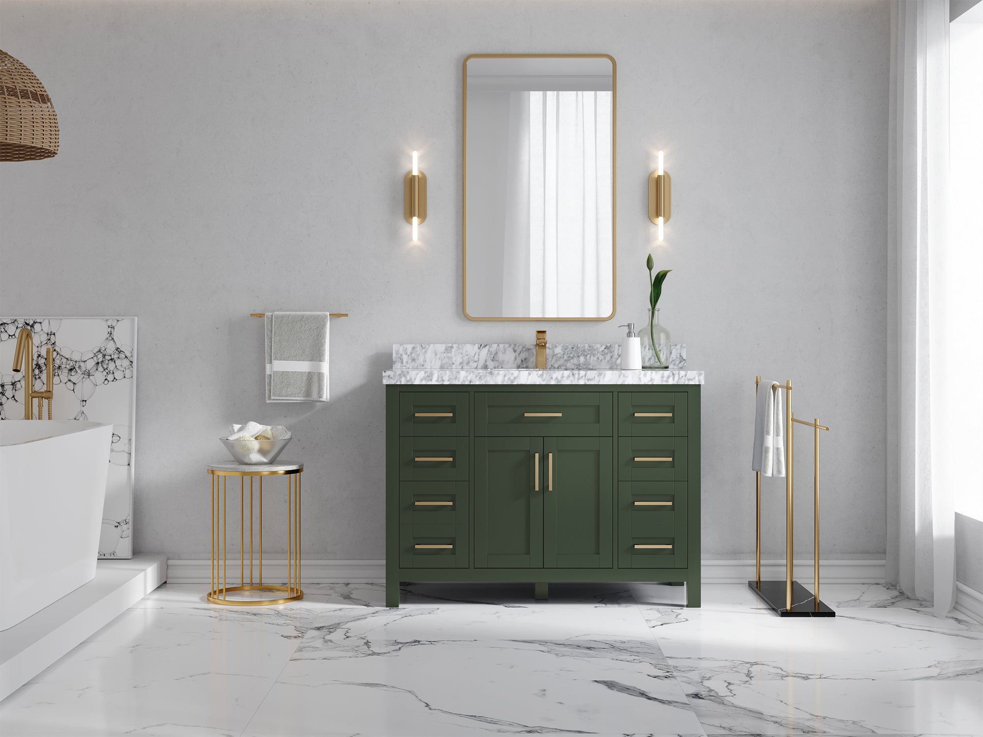 Cambridge 48 in. W x 22 in. D Single Sink Bathroom Vanity