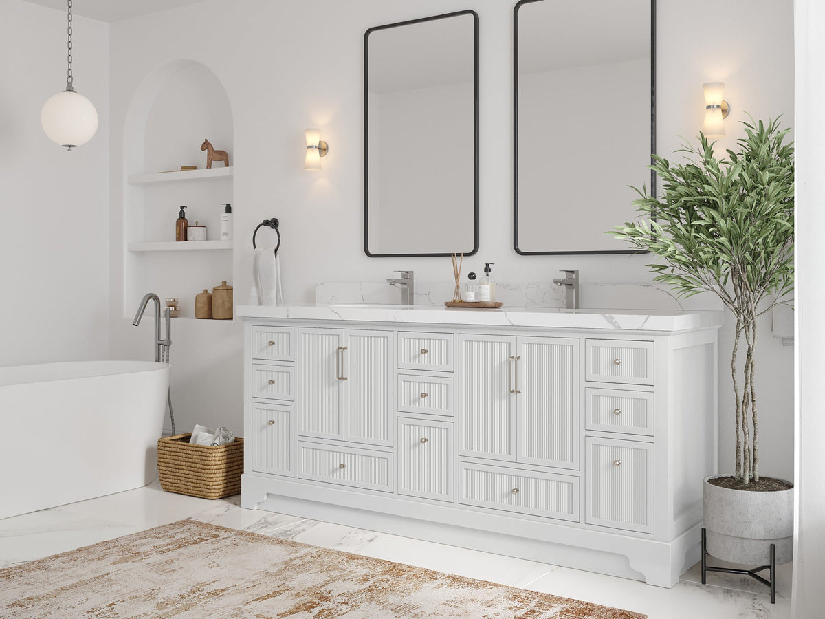 Alys 80 in. W x 22 in. D Double Sink Bathroom Vanity