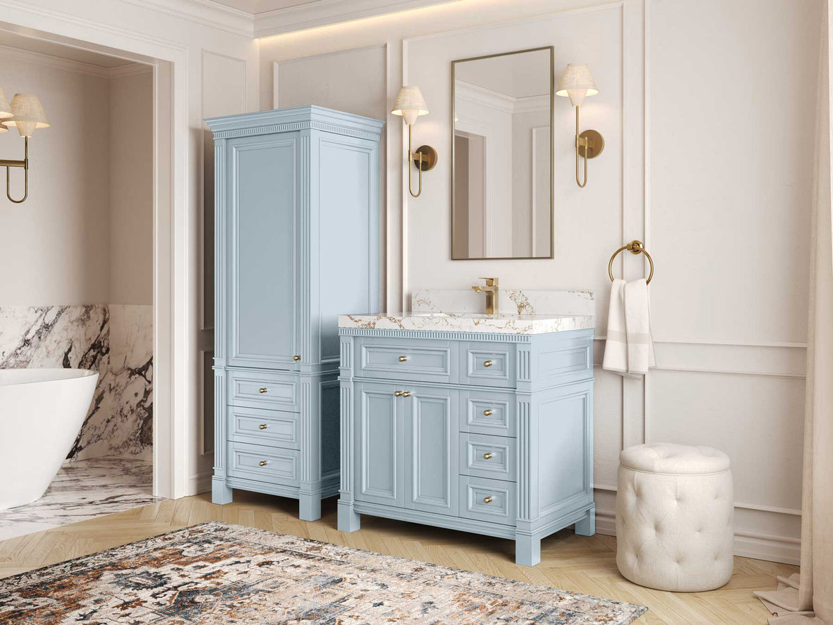 Paris 36 in. W x 22 in. D Center Sink Bathroom Vanity