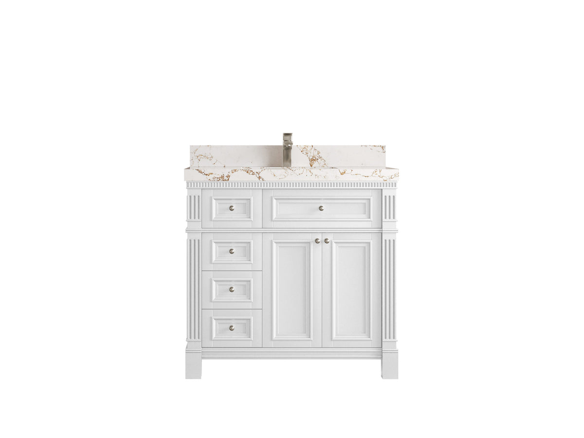 Paris 36 in. W x 22 in. D Center Sink Bathroom Vanity