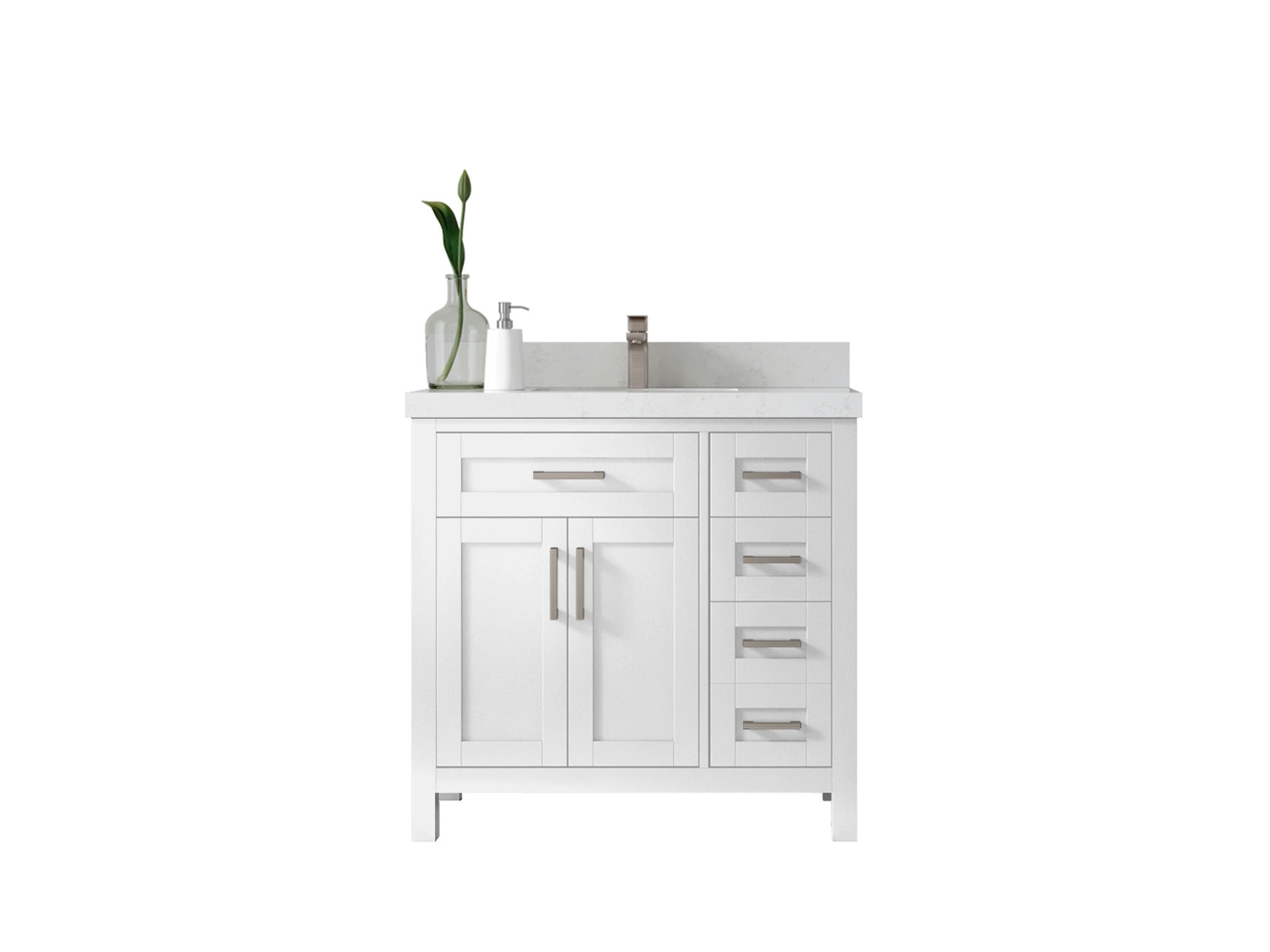 Cambridge 36 in. W x 22 in. D Single Center Sink Bathroom Vanity