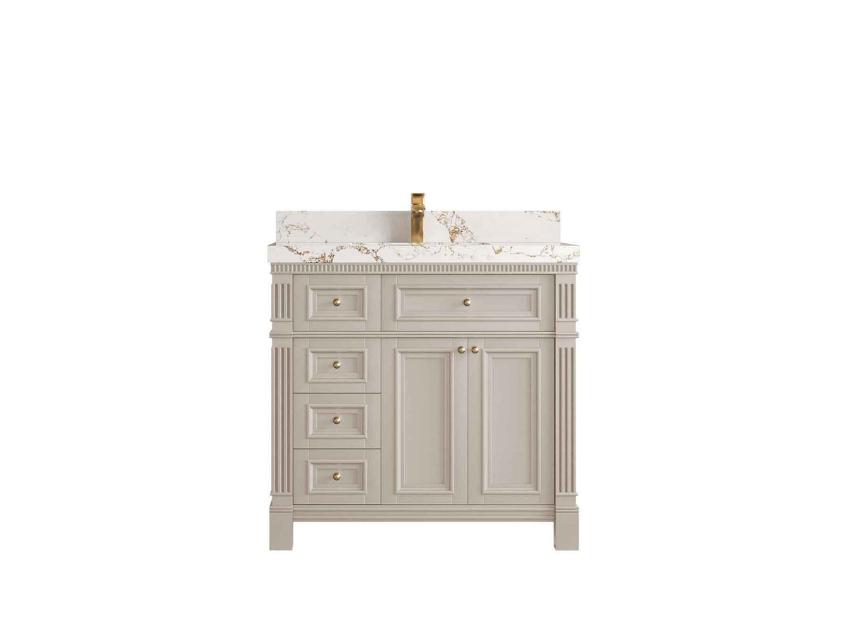 Paris 36 in. W x 22 in. D Center Sink Bathroom Vanity