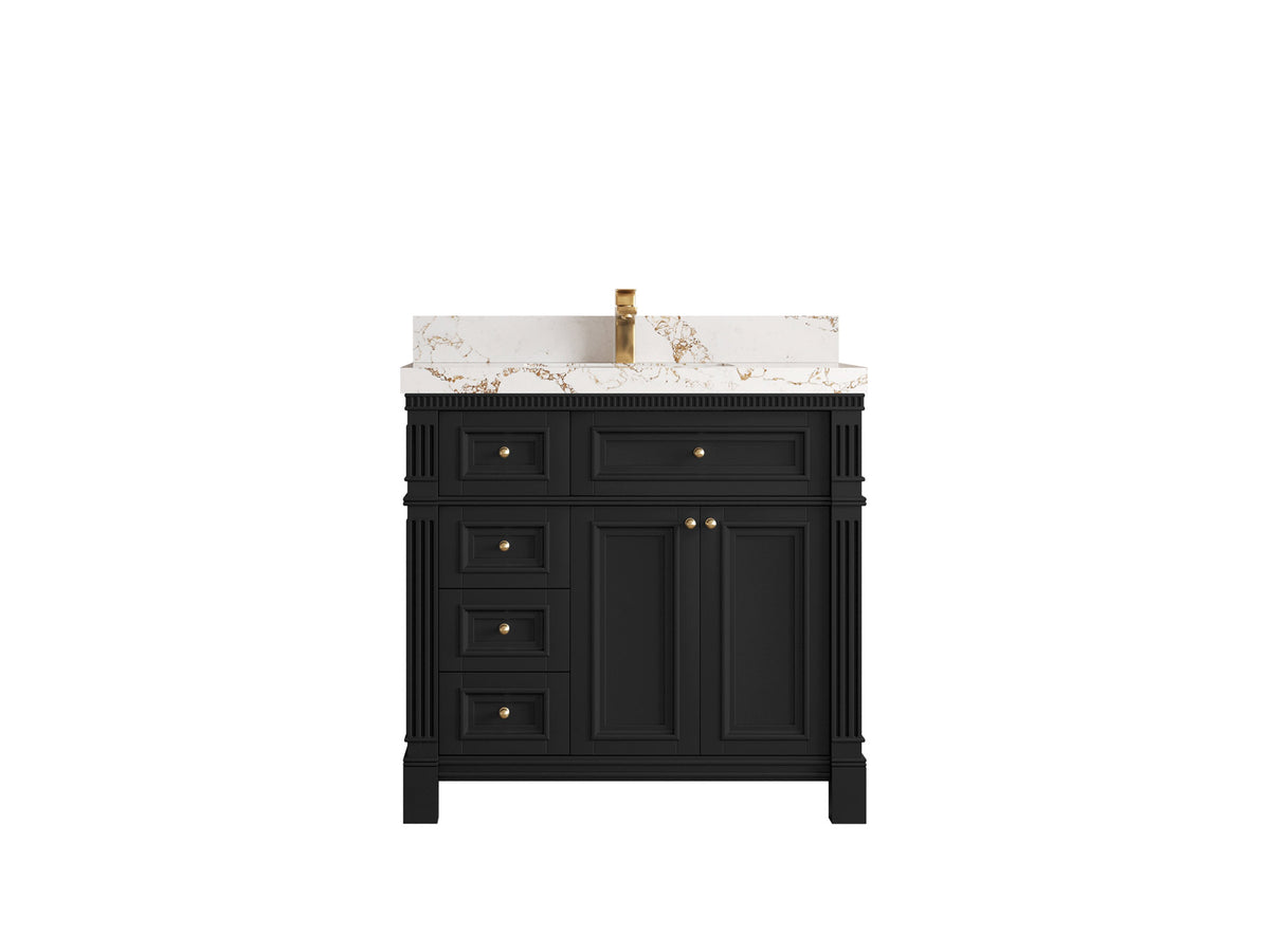 Paris 36 in. W x 22 in. D Center Sink Bathroom Vanity