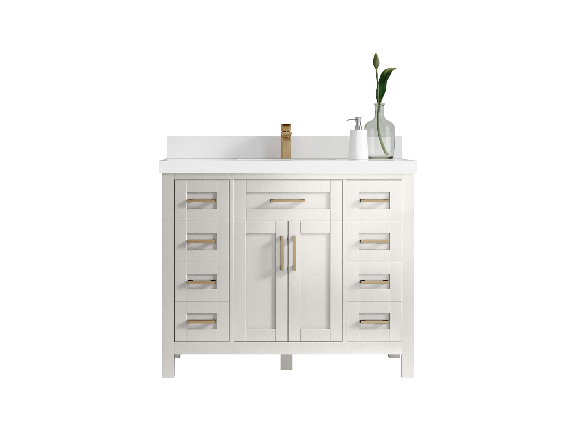 Cambridge 42 in. W x 22 in. D Single Sink Bathroom Vanity - Willow Bath and Vanity