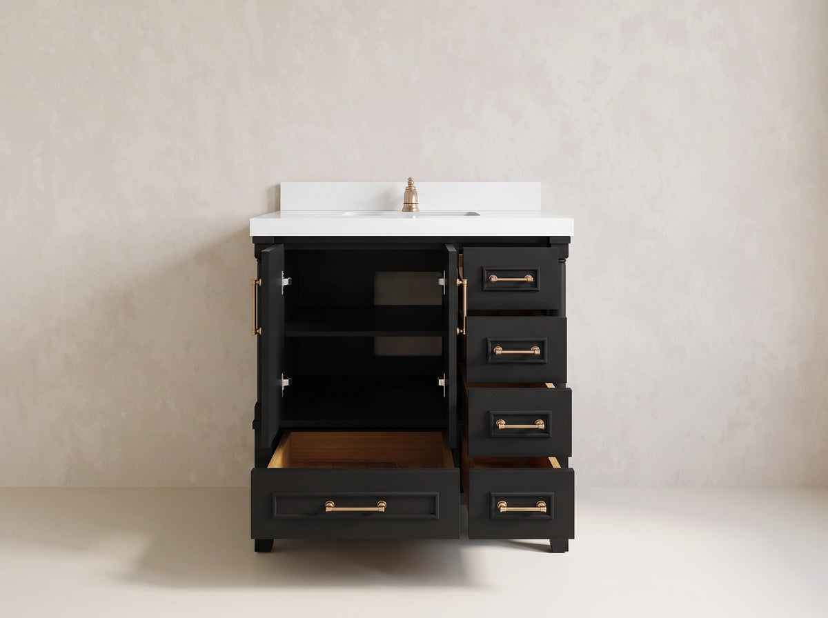 Aberdeen 36 in. W x 22 in. D Center Sink Bathroom Vanity