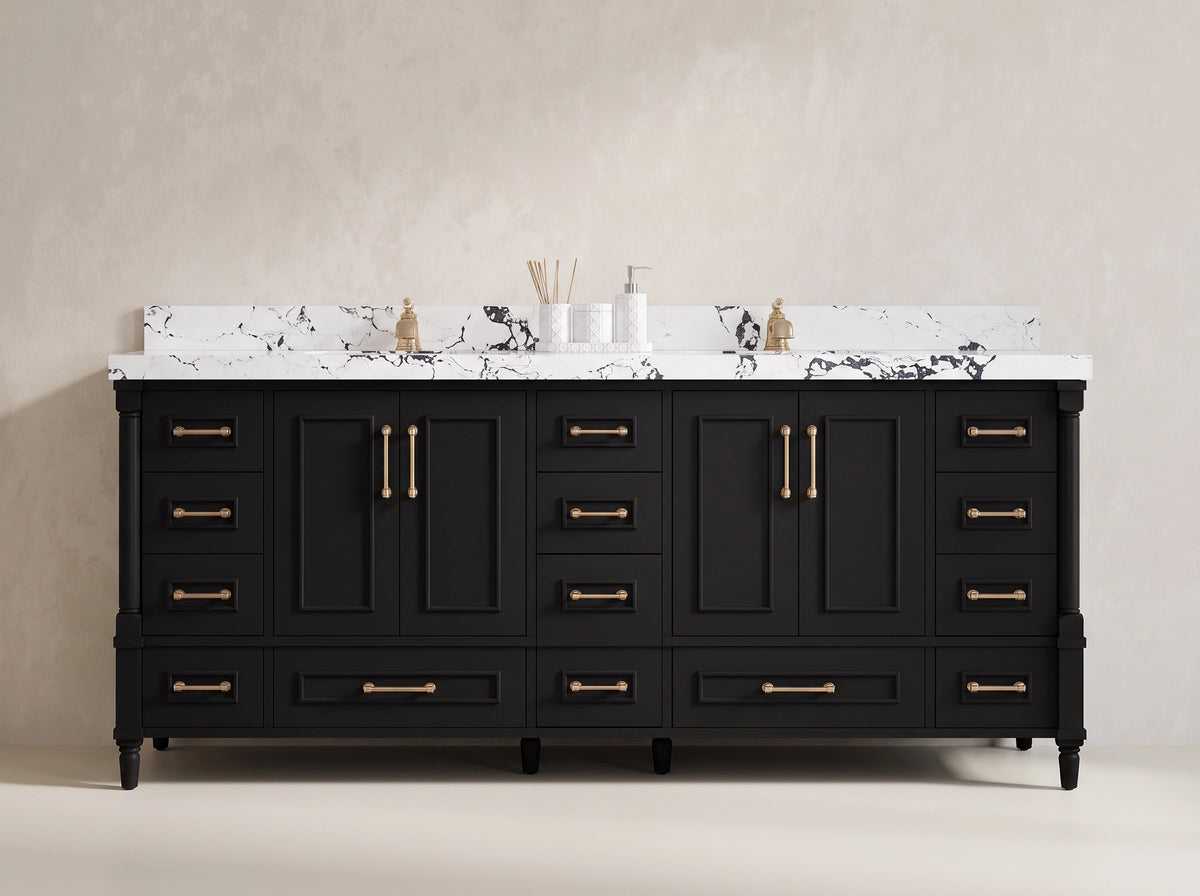 Aberdeen 80 in. W x 22 in. D Double Sink Bathroom Vanity