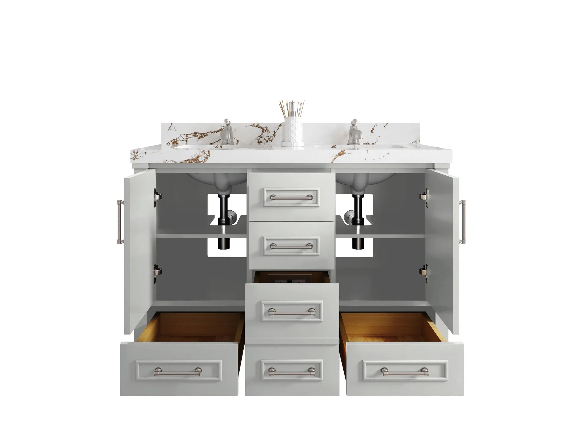 Aberdeen 48 in. W x 22 in. D Double Sink Bathroom Vanity