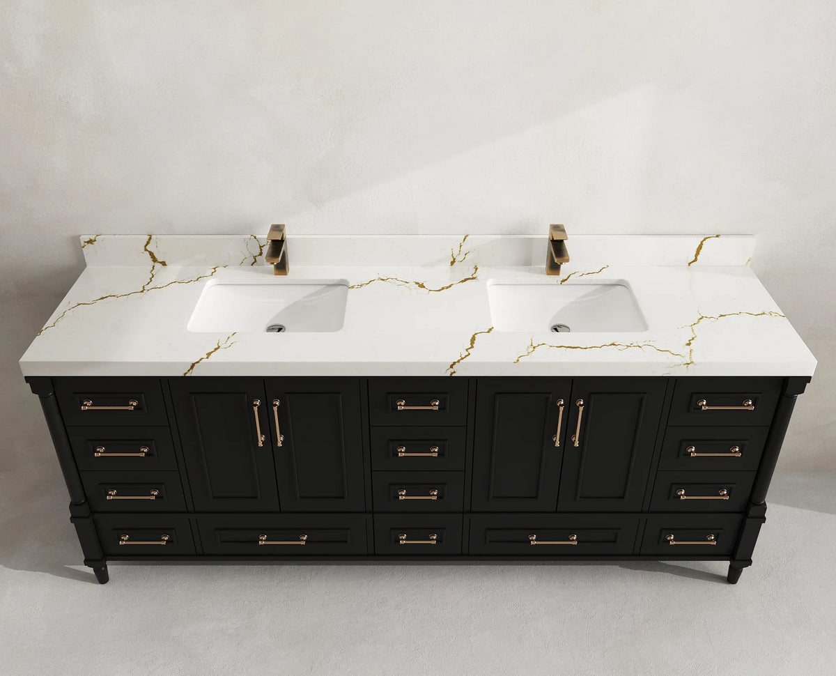 Aberdeen 84 in. W x 22 in. D Double Sink Bathroom Vanity