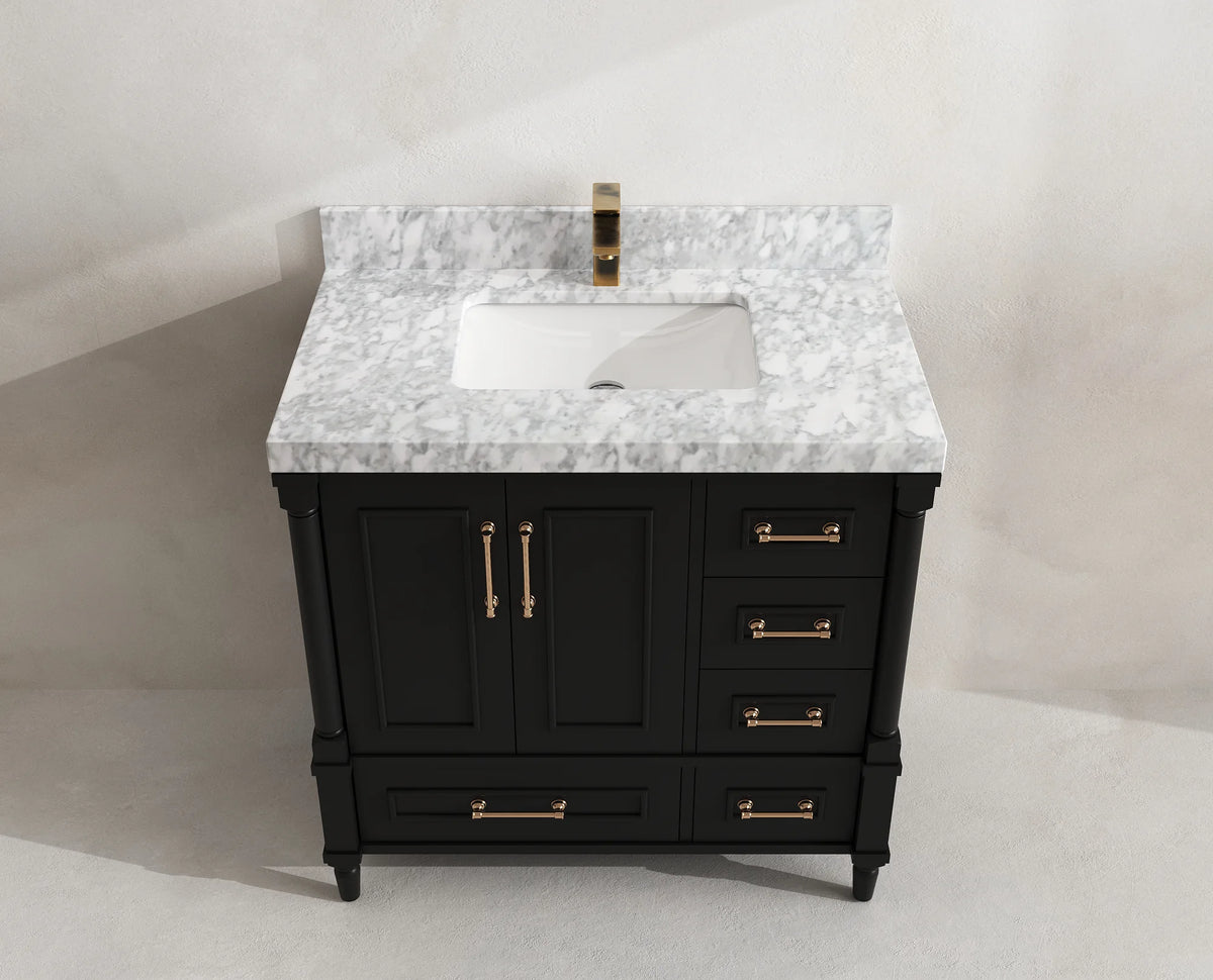 Aberdeen 36 in. W x 22 in. D Center Sink Bathroom Vanity