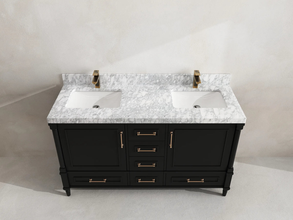 Aberdeen 60 in. W x 22 in. D Double Sink Bathroom Vanity