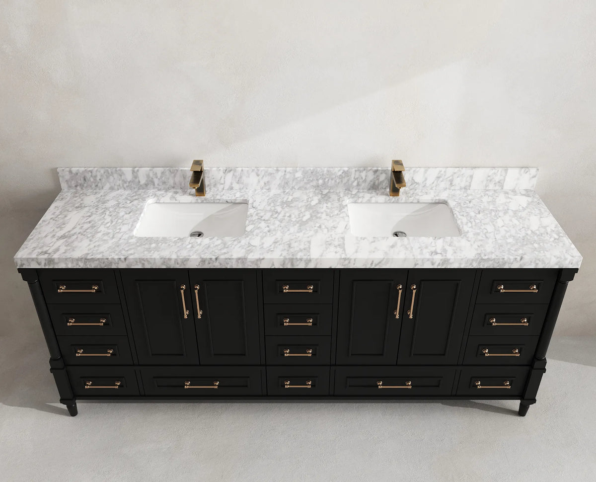 Aberdeen 84 in. W x 22 in. D Double Sink Bathroom Vanity