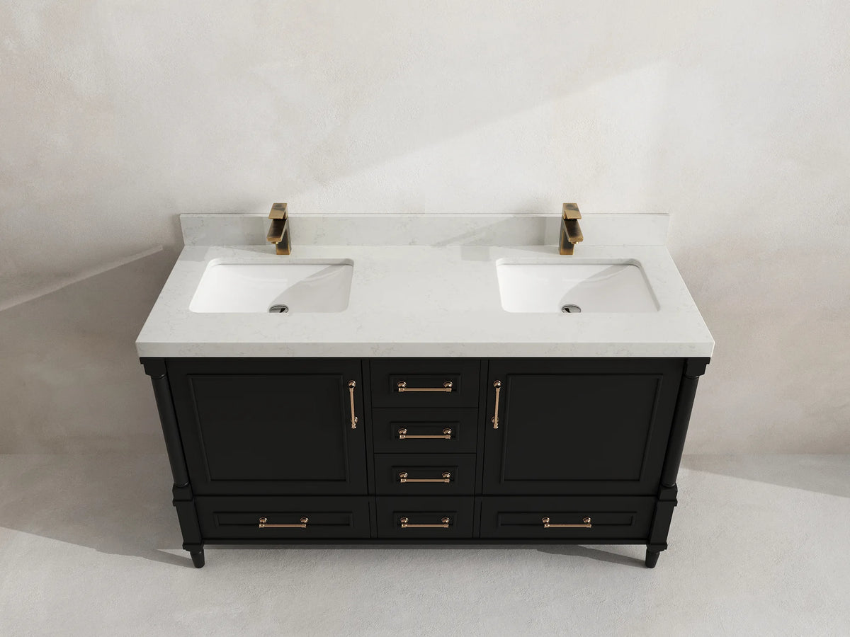 Aberdeen 60 in. W x 22 in. D Double Sink Bathroom Vanity