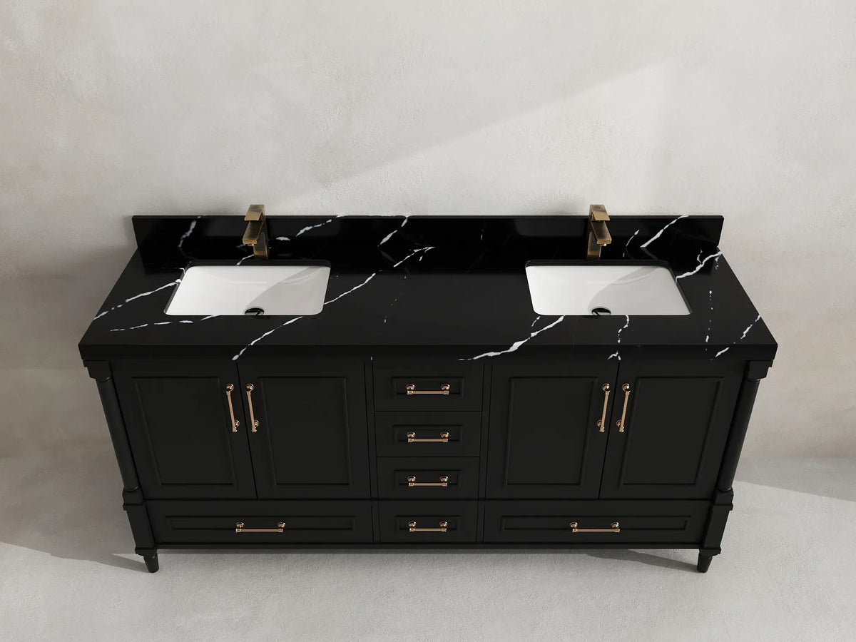 Aberdeen 72 in. W x 22 in. D Double Sink Bathroom Vanity