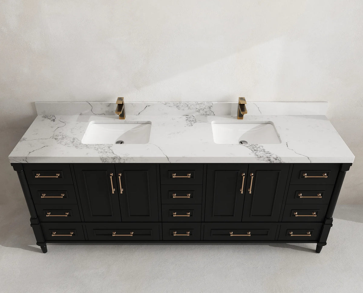 Aberdeen 84 in. W x 22 in. D Double Sink Bathroom Vanity