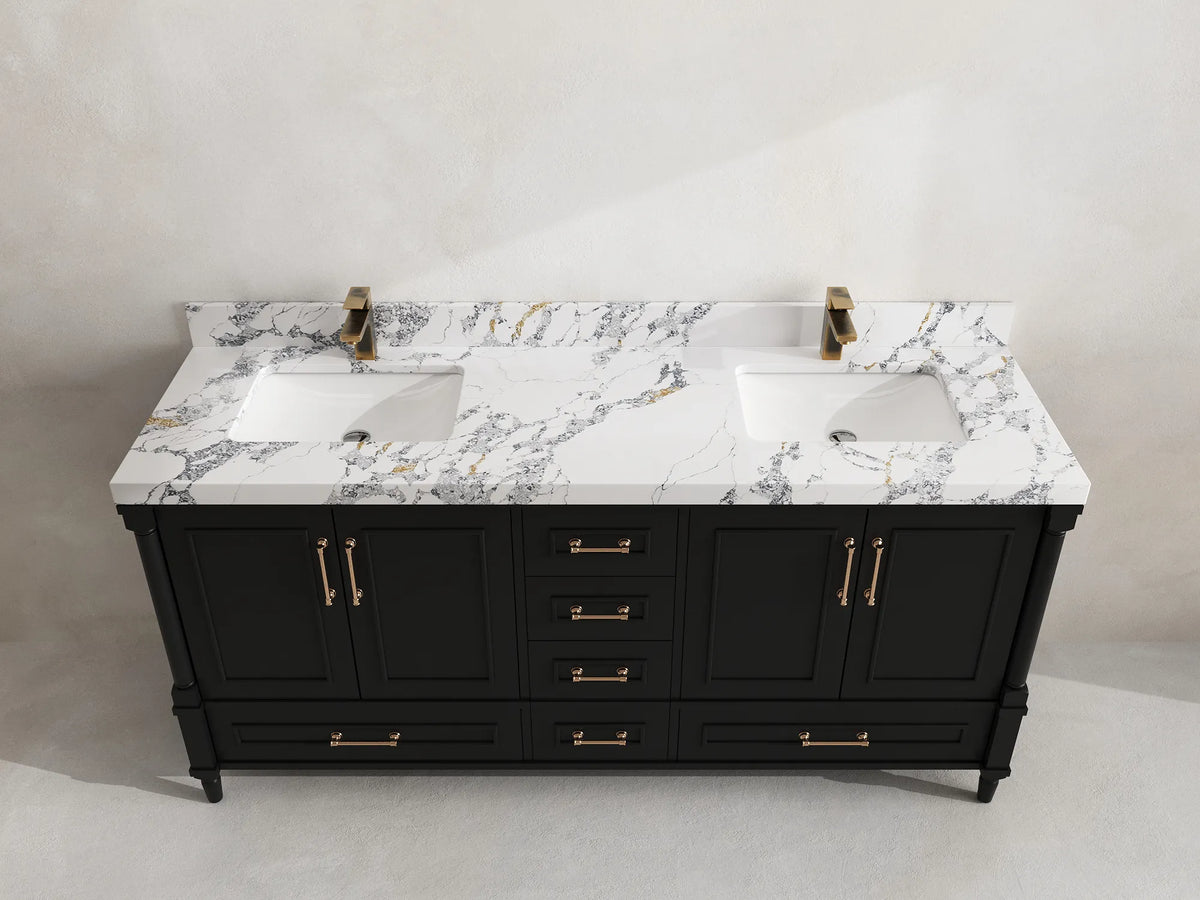 Aberdeen 72 in. W x 22 in. D Double Sink Bathroom Vanity