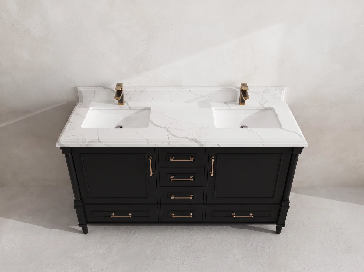 Aberdeen 60 in. W x 22 in. D Double Sink Bathroom Vanity