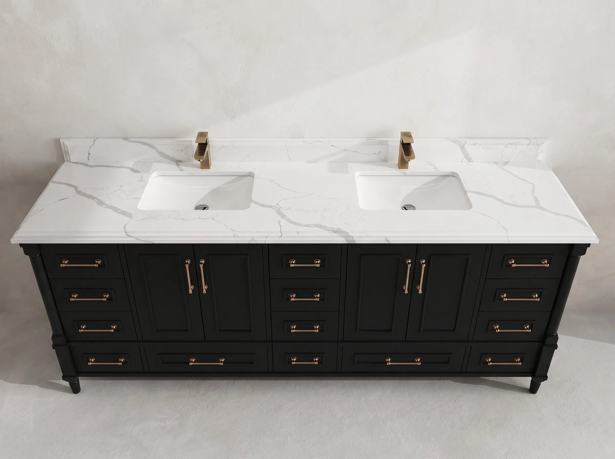 Aberdeen 84 in. W x 22 in. D Double Sink Bathroom Vanity