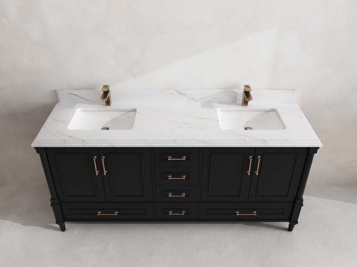 Aberdeen 72 in. W x 22 in. D Double Sink Bathroom Vanity