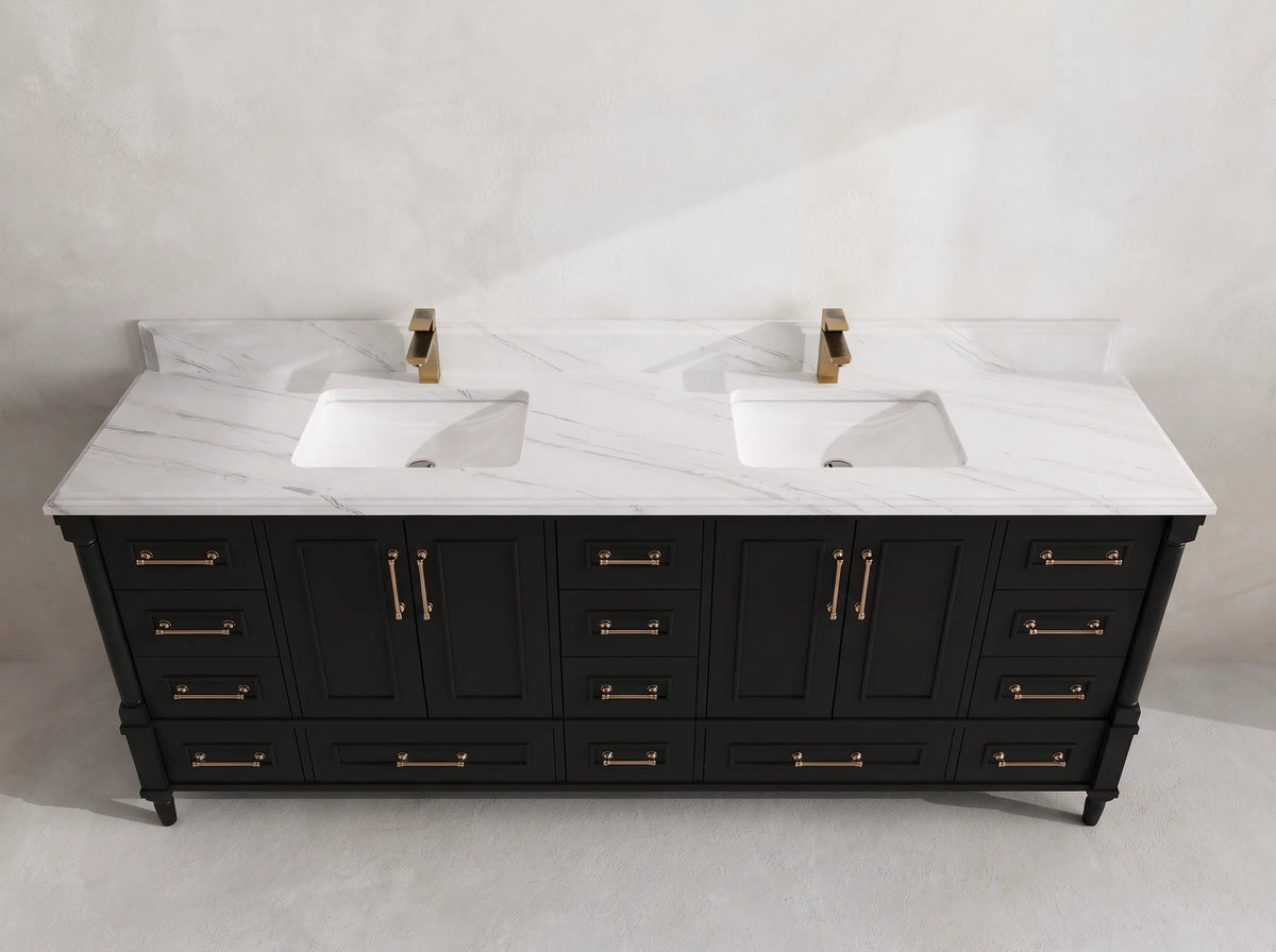 Aberdeen 84 in. W x 22 in. D Double Sink Bathroom Vanity