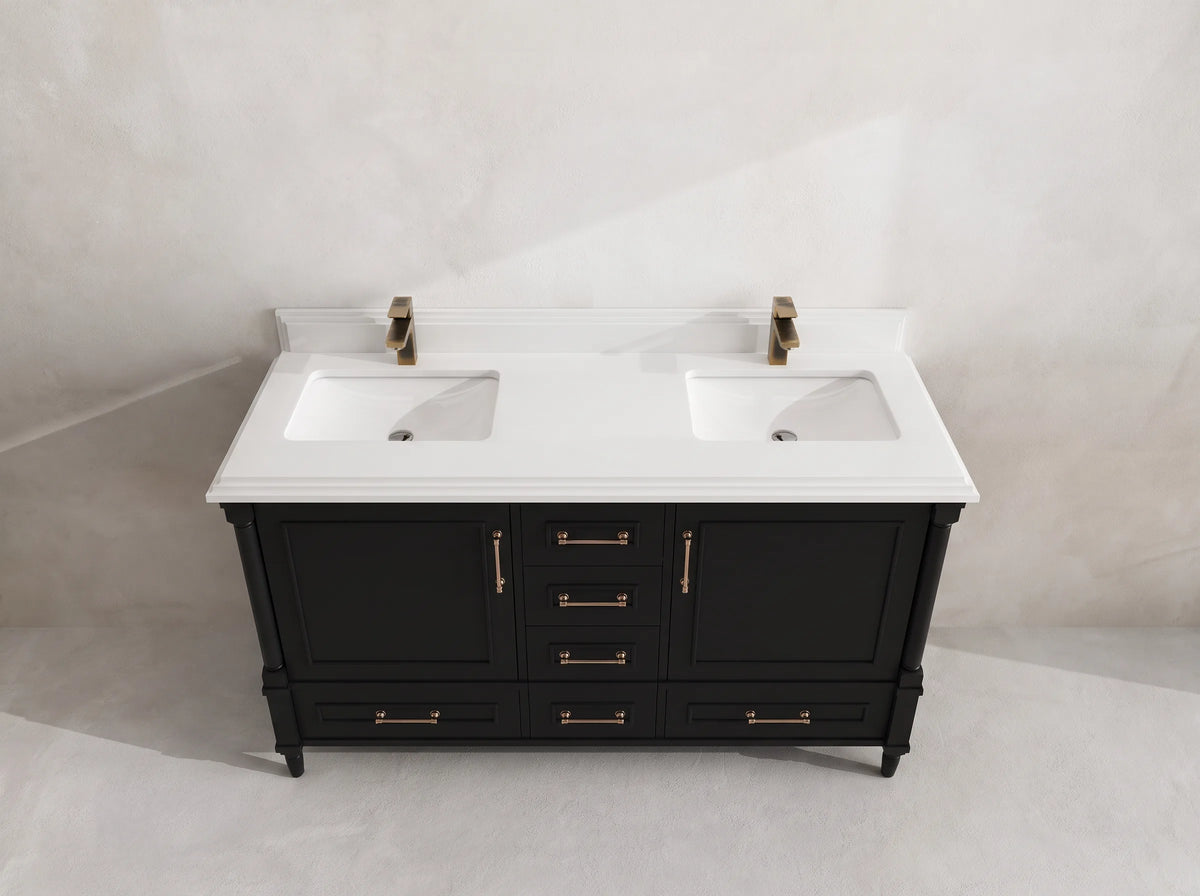 Aberdeen 60 in. W x 22 in. D Double Sink Bathroom Vanity