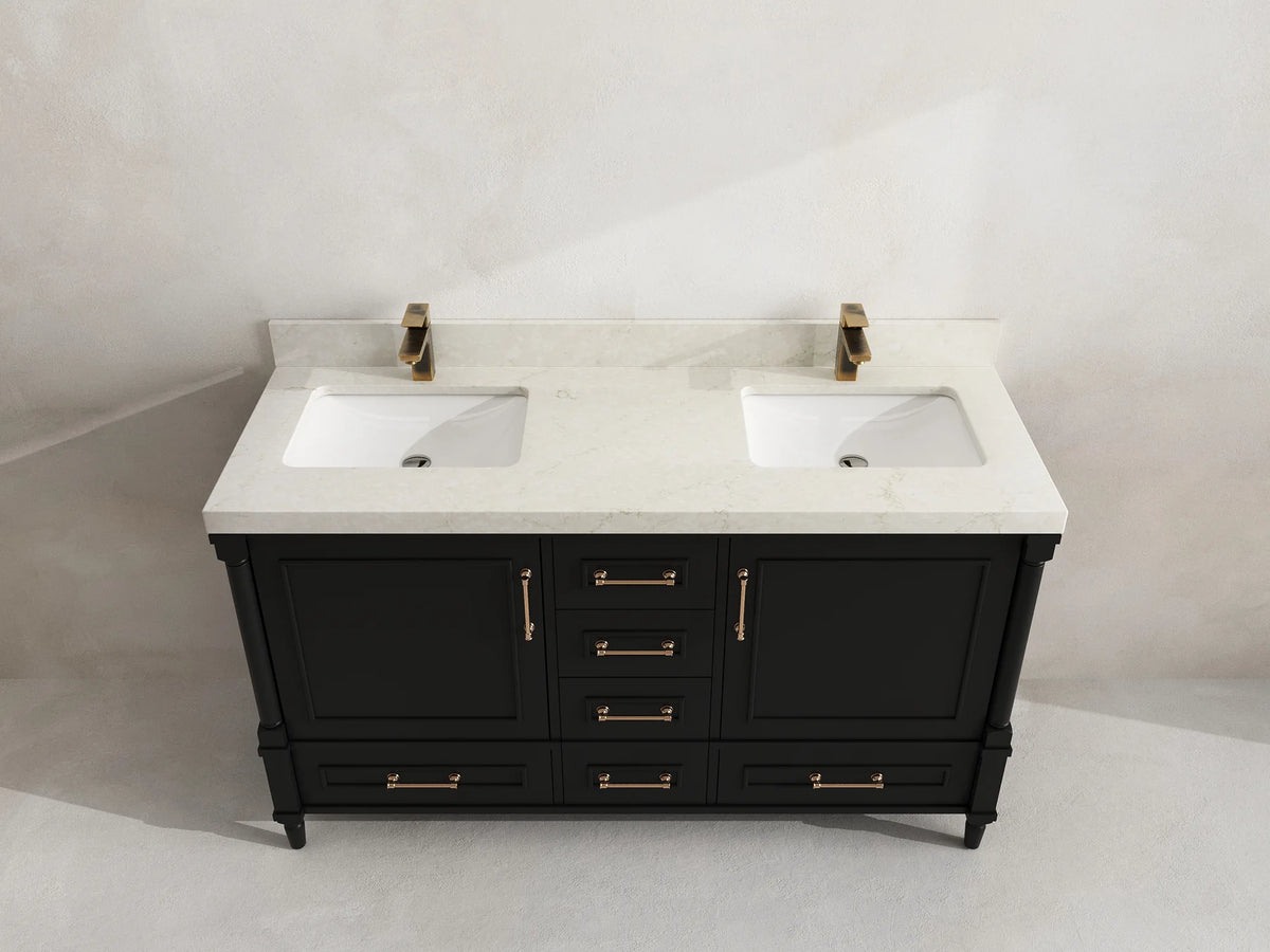 Aberdeen 60 in. W x 22 in. D Double Sink Bathroom Vanity
