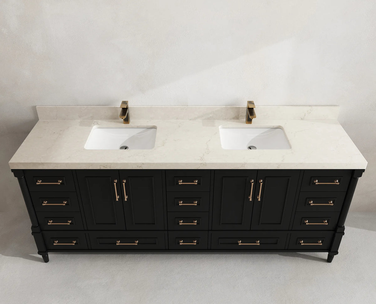 Aberdeen 84 in. W x 22 in. D Double Sink Bathroom Vanity