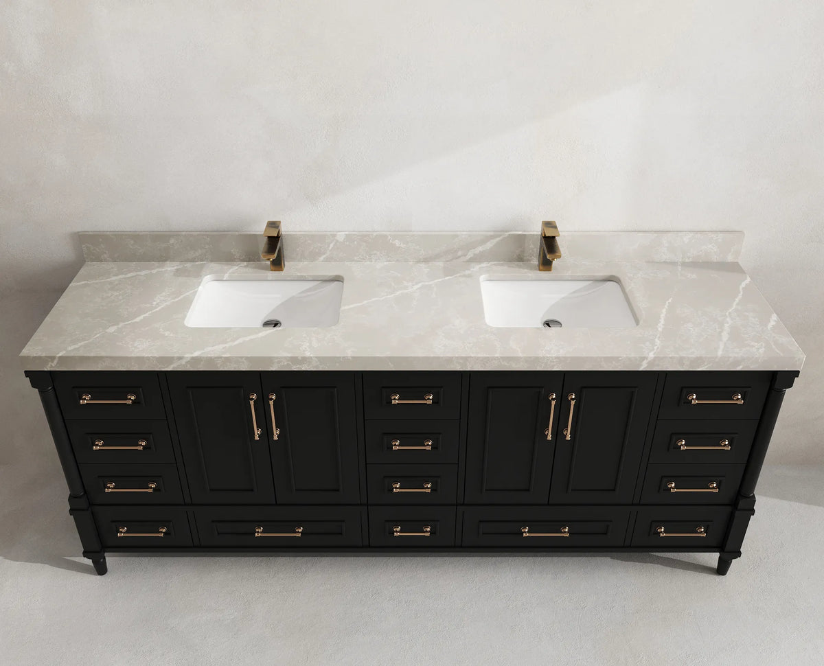 Aberdeen 84 in. W x 22 in. D Double Sink Bathroom Vanity