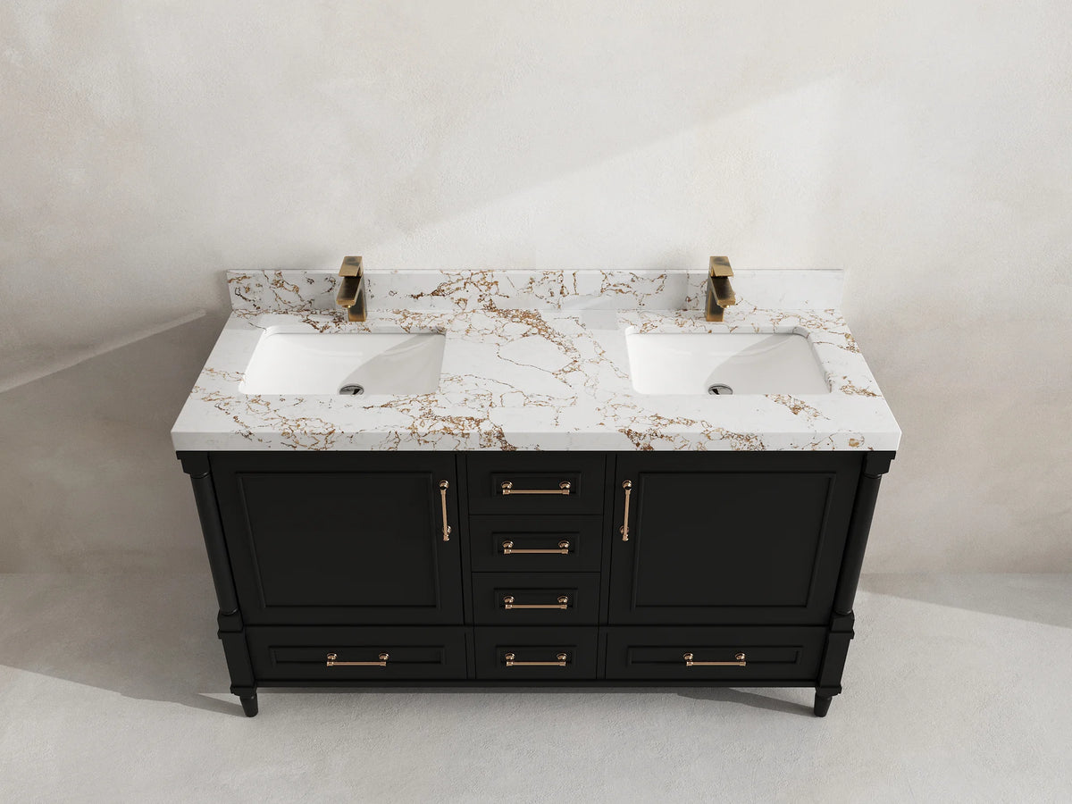 Aberdeen 60 in. W x 22 in. D Double Sink Bathroom Vanity