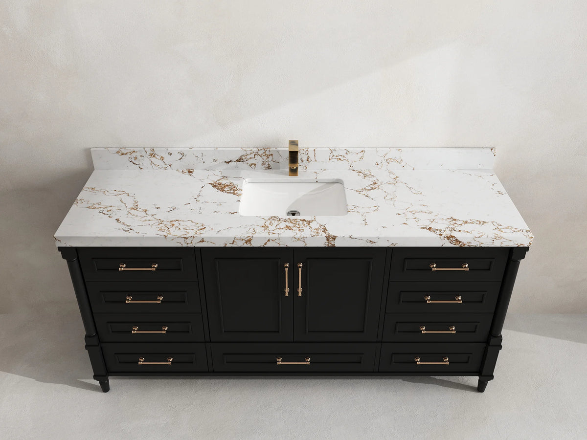 Aberdeen 72 in. W x 22 in. D Single Sink Bathroom Vanity
