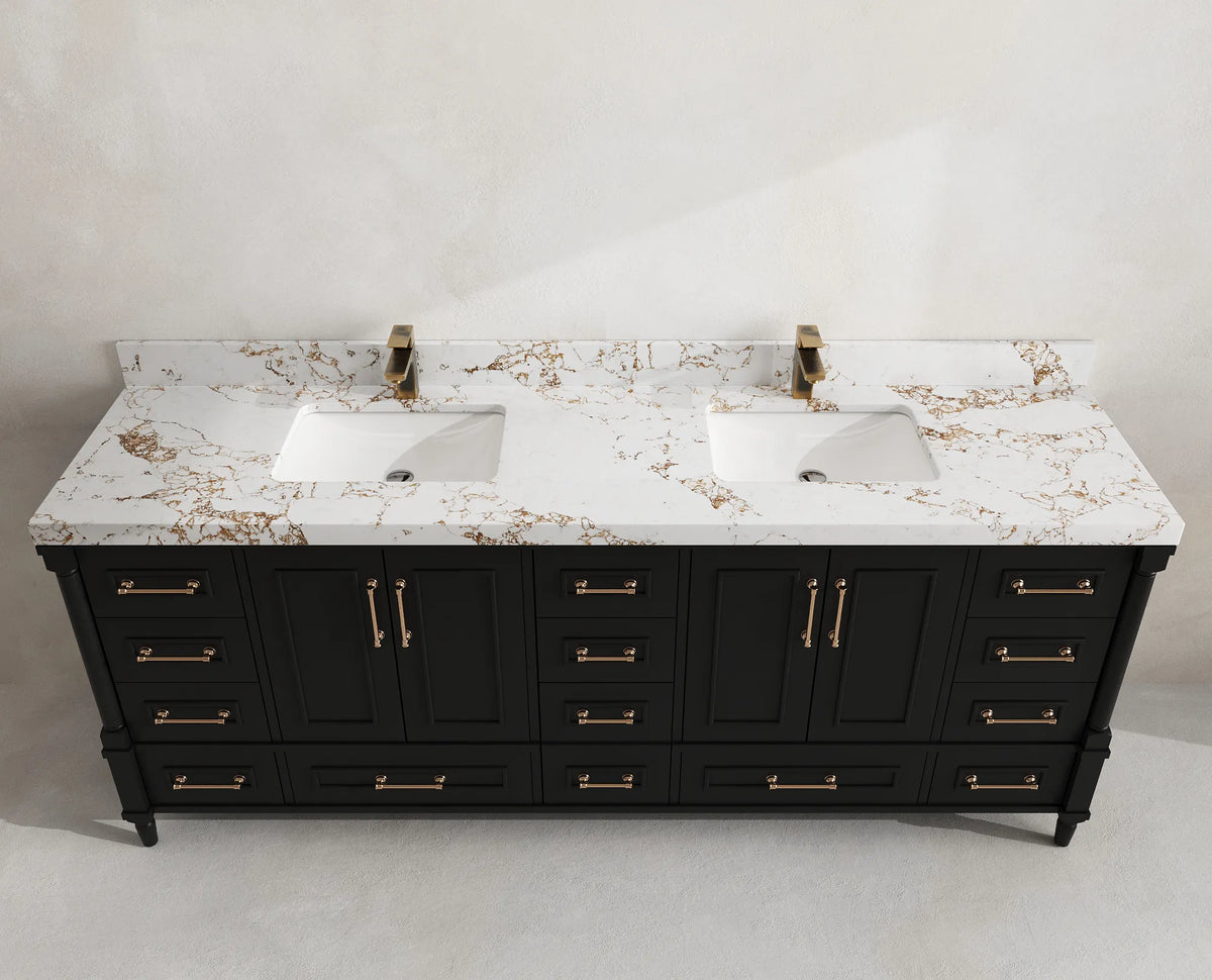 Aberdeen 84 in. W x 22 in. D Double Sink Bathroom Vanity