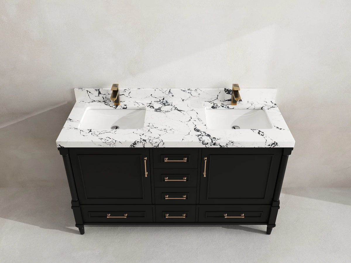 Aberdeen 60 in. W x 22 in. D Double Sink Bathroom Vanity