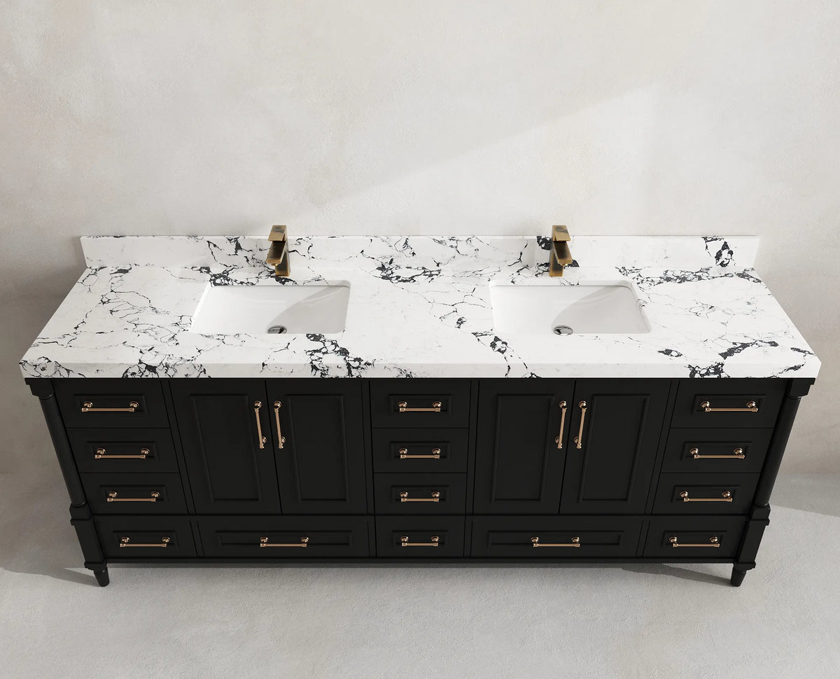 Aberdeen 84 in. W x 22 in. D Double Sink Bathroom Vanity