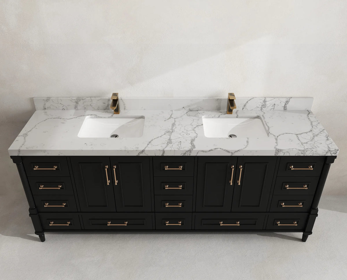 Aberdeen 84 in. W x 22 in. D Double Sink Bathroom Vanity