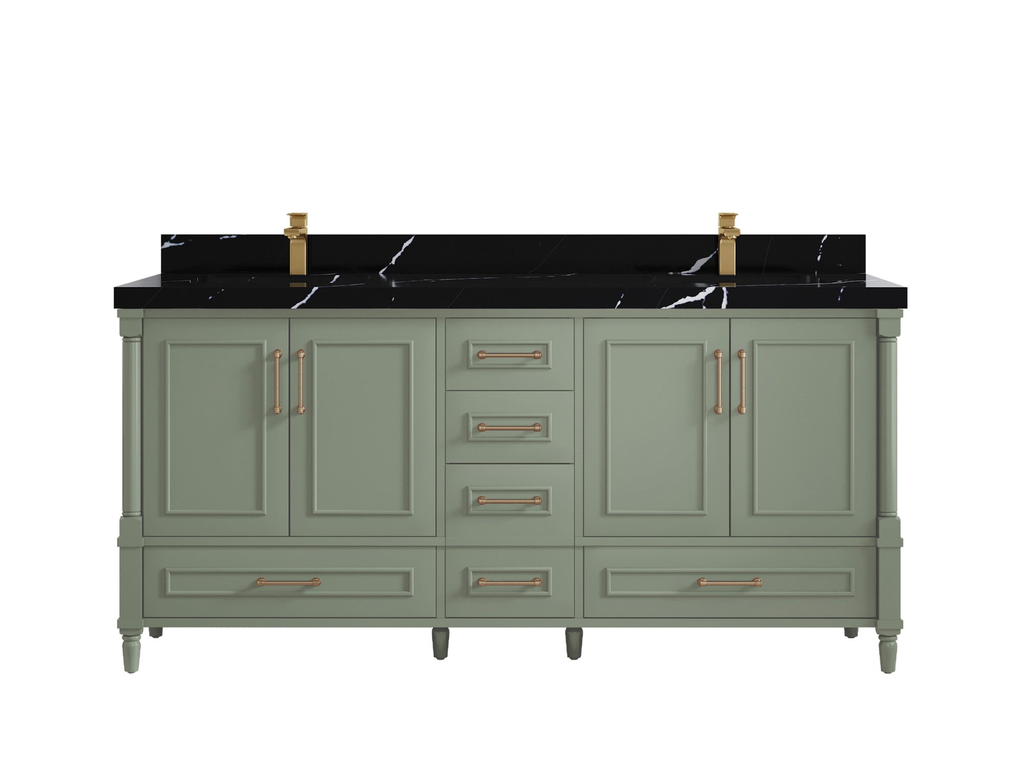 Aberdeen 72 in. W x 22 in. D Double Sink Bathroom Vanity - Willow Bath and Vanity