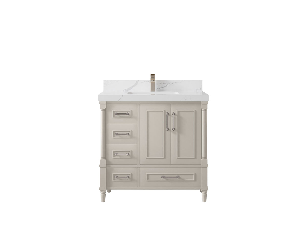 Aberdeen 36 in. W x 22 in. D Center Sink Bathroom Vanity