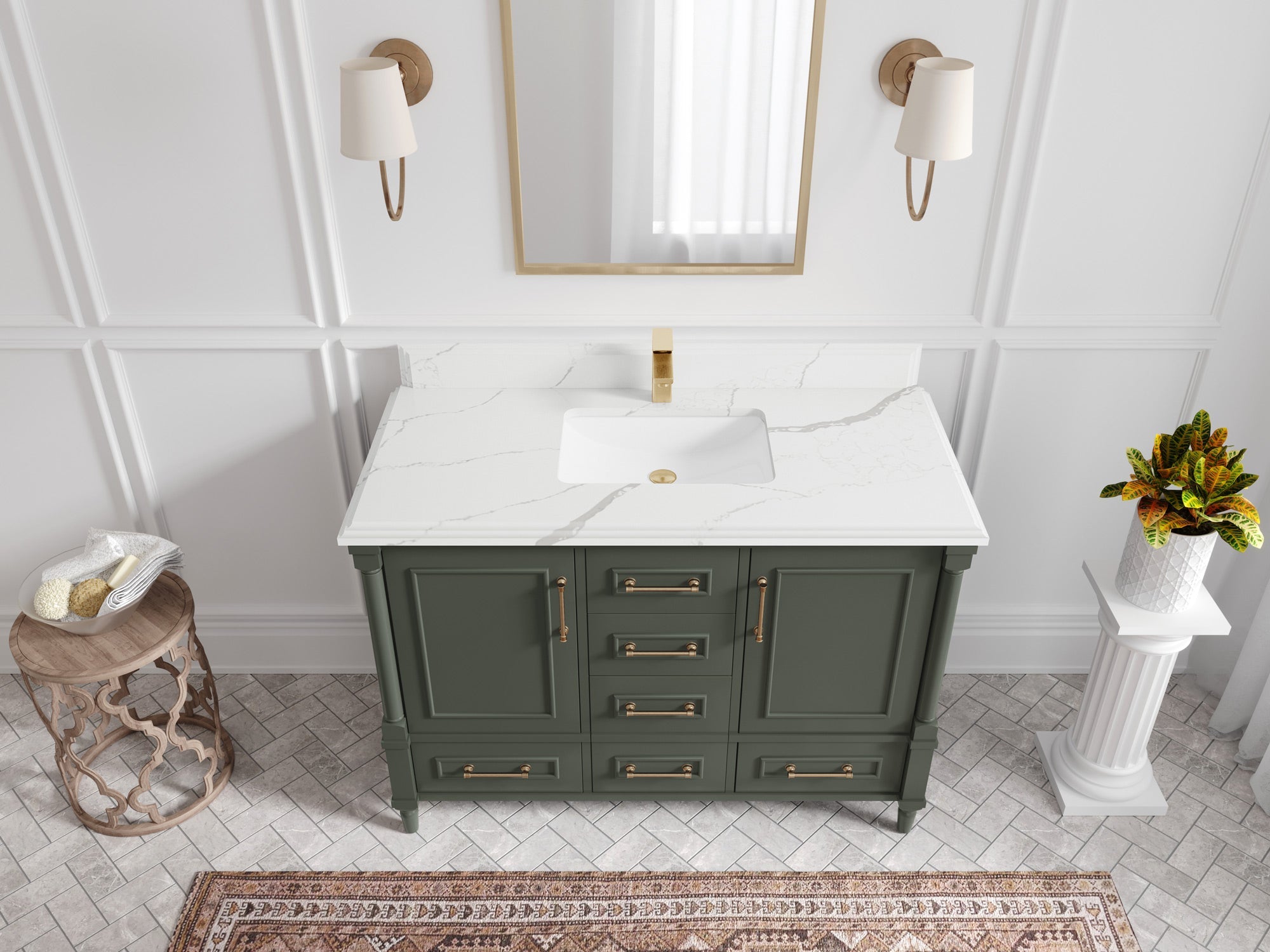 Aberdeen 48 in. W x 22 in. D Single Sink Bathroom Vanity
