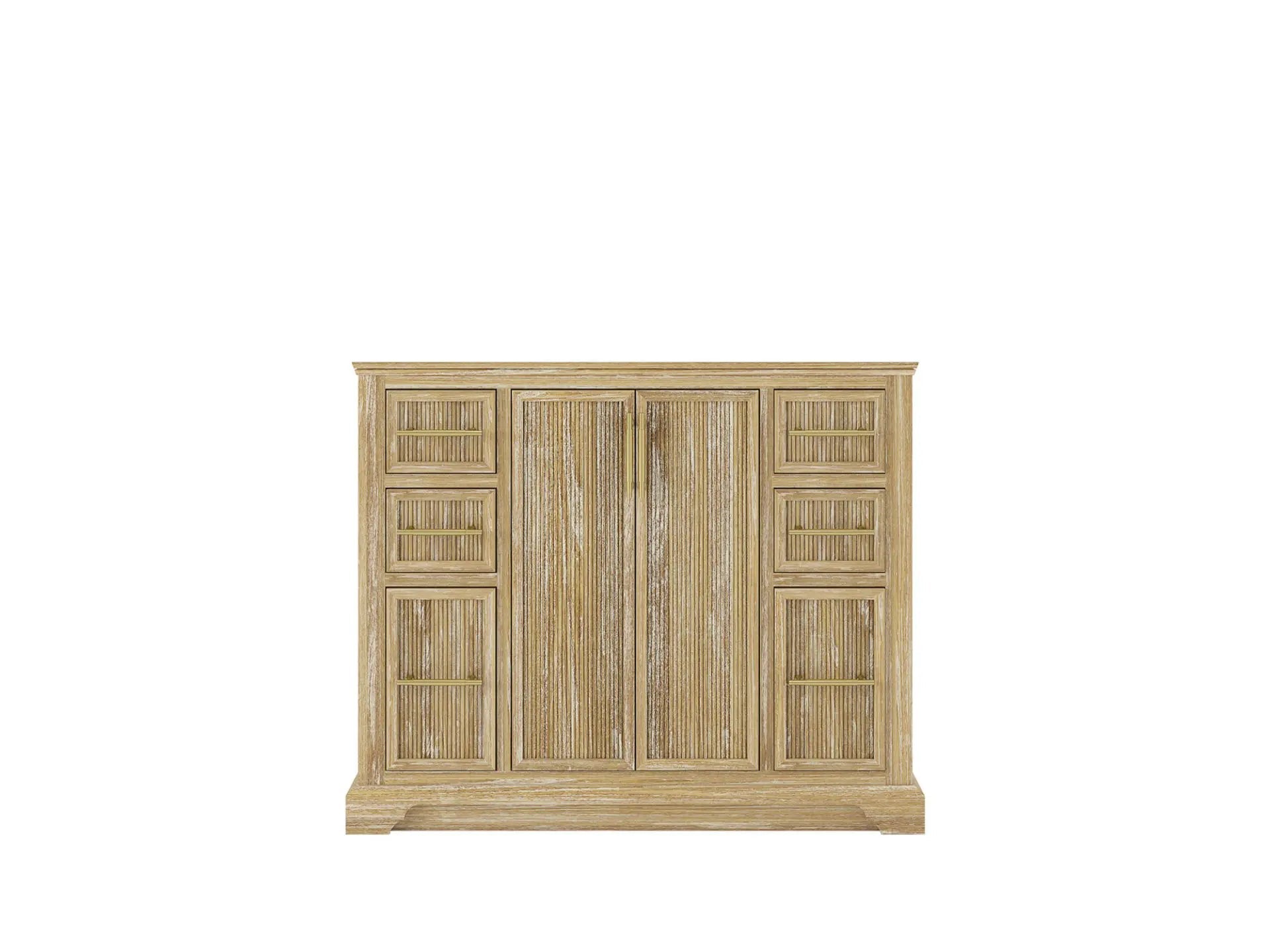 Alys Teak Wood 42 in. W x 22 in. D Single Sink Bathroom Vanity