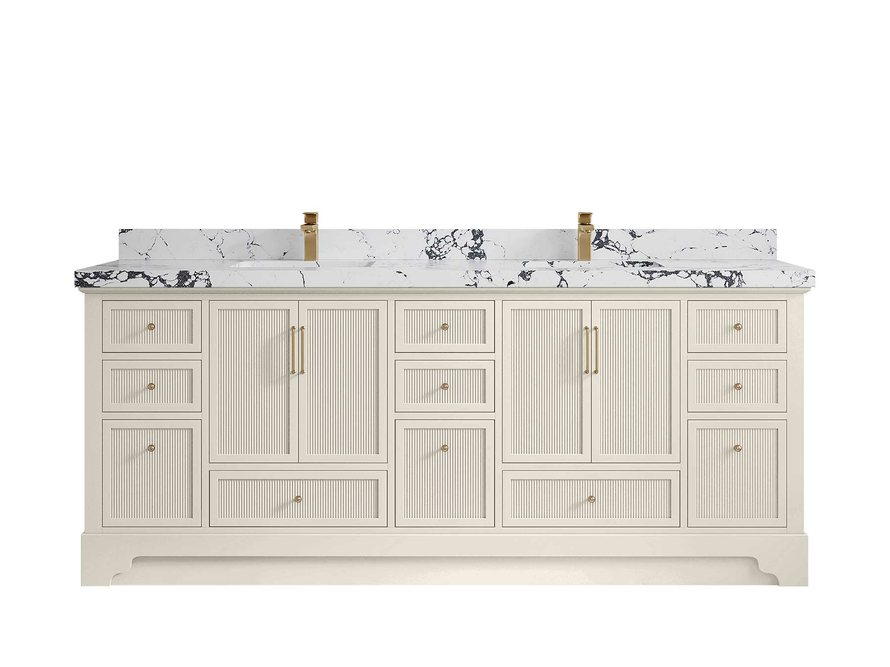 Alys 84 in. W x 22 in. D Double Sink Bathroom Vanity
