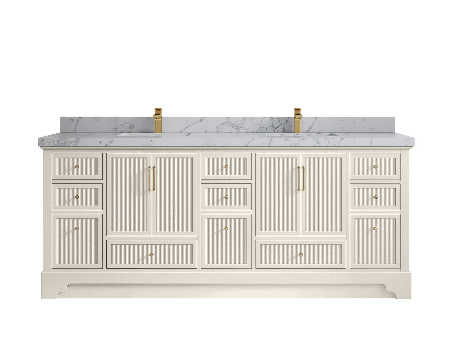 Alys 84 in. W x 22 in. D Double Sink Bathroom Vanity