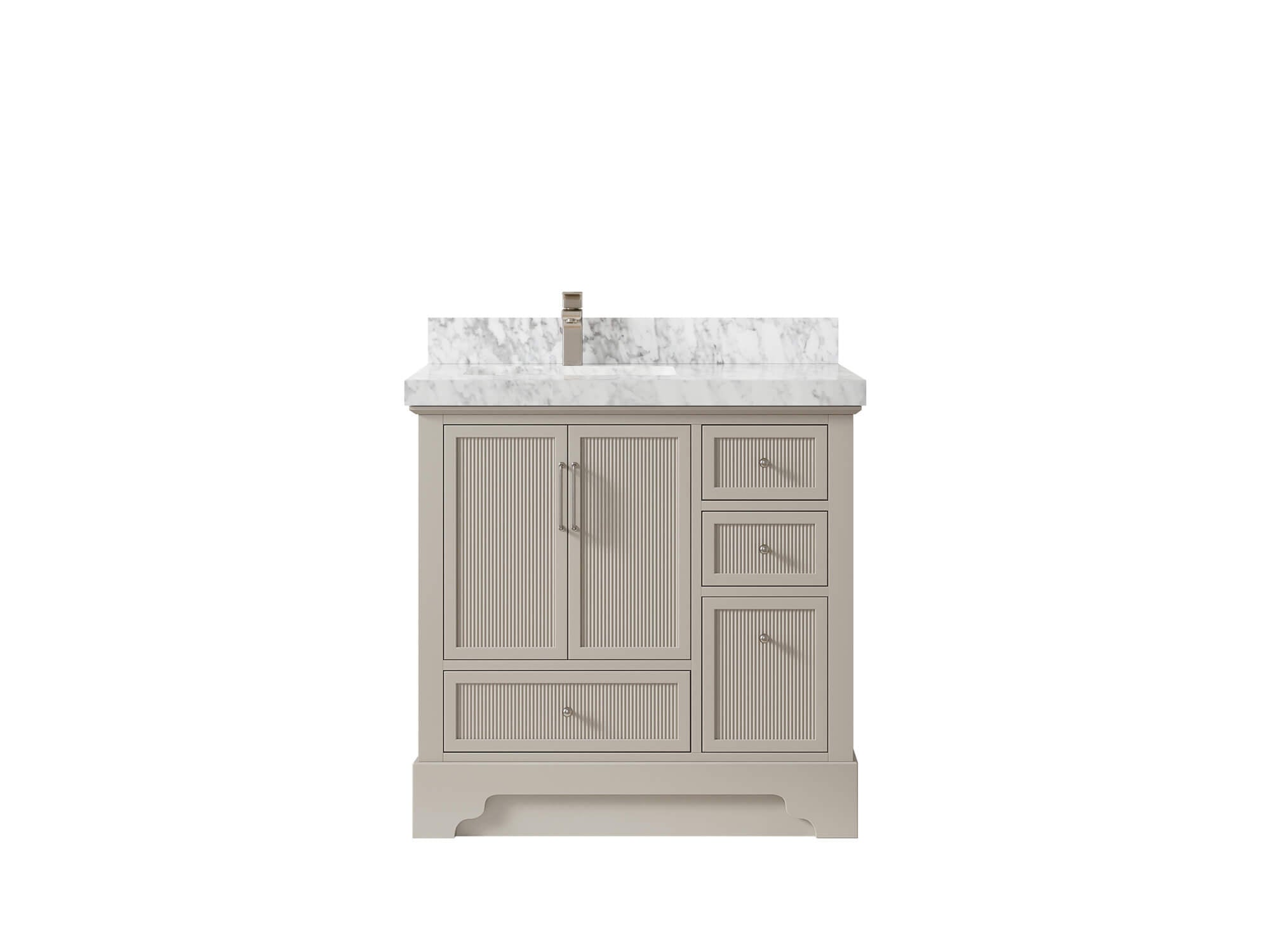 Alys 36 in. W x 22 in. D Left Offset Sink Bathroom Vanity
