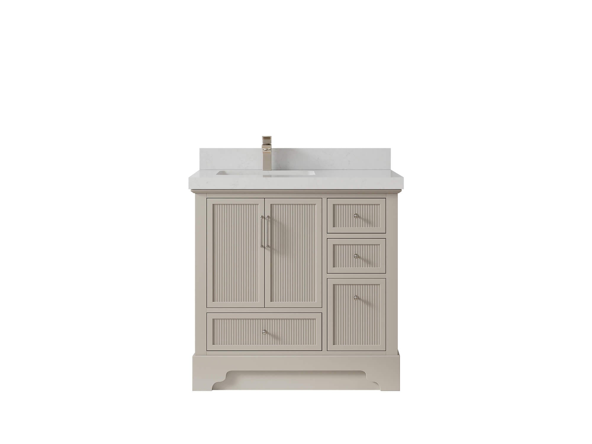 Alys 36 in. W x 22 in. D Left Offset Sink Bathroom Vanity