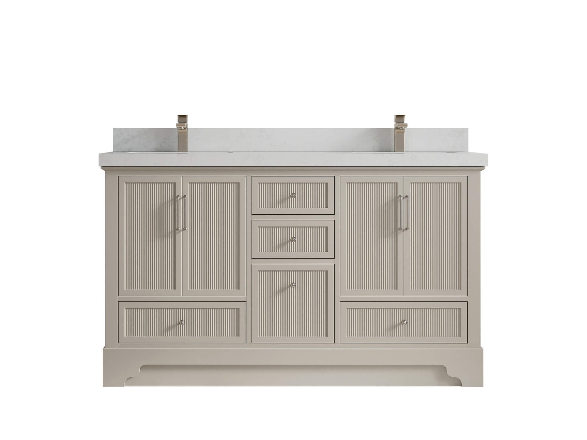 Alys 60 in. W x 22 in. D Double Sink Bathroom Vanity