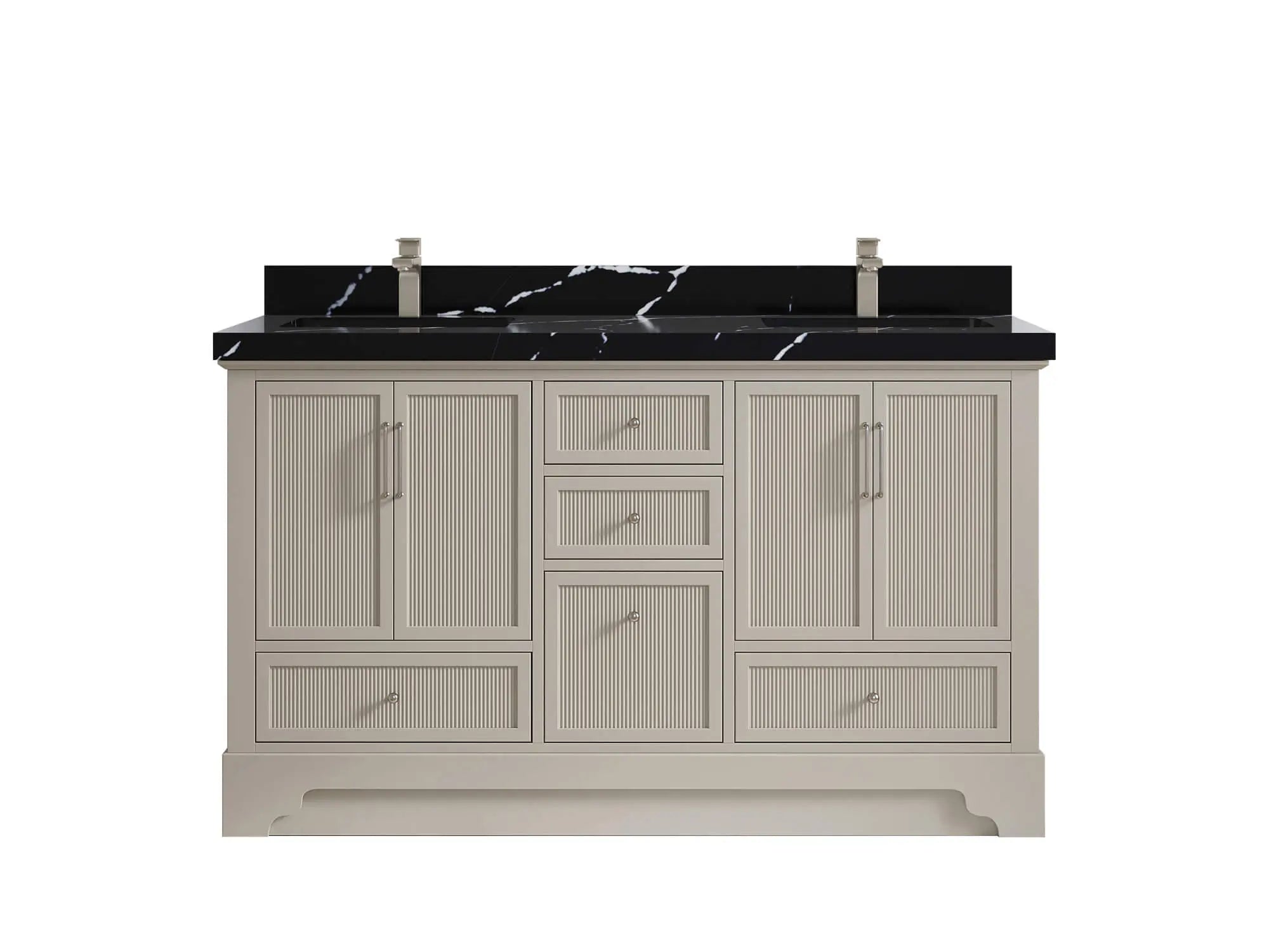 Alys 60 in. W x 22 in. D Double Sink Bathroom Vanity