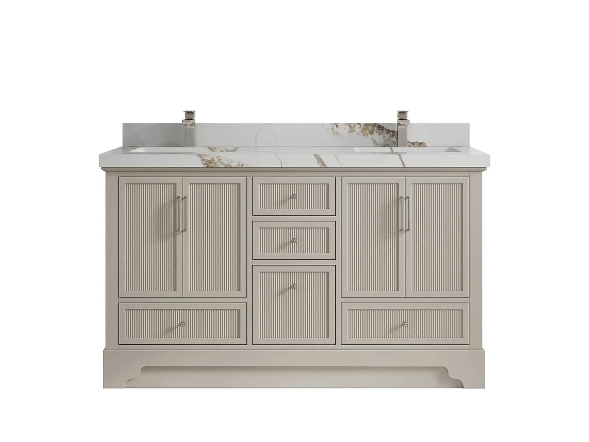 Alys 60 in. W x 22 in. D Double Sink Bathroom Vanity