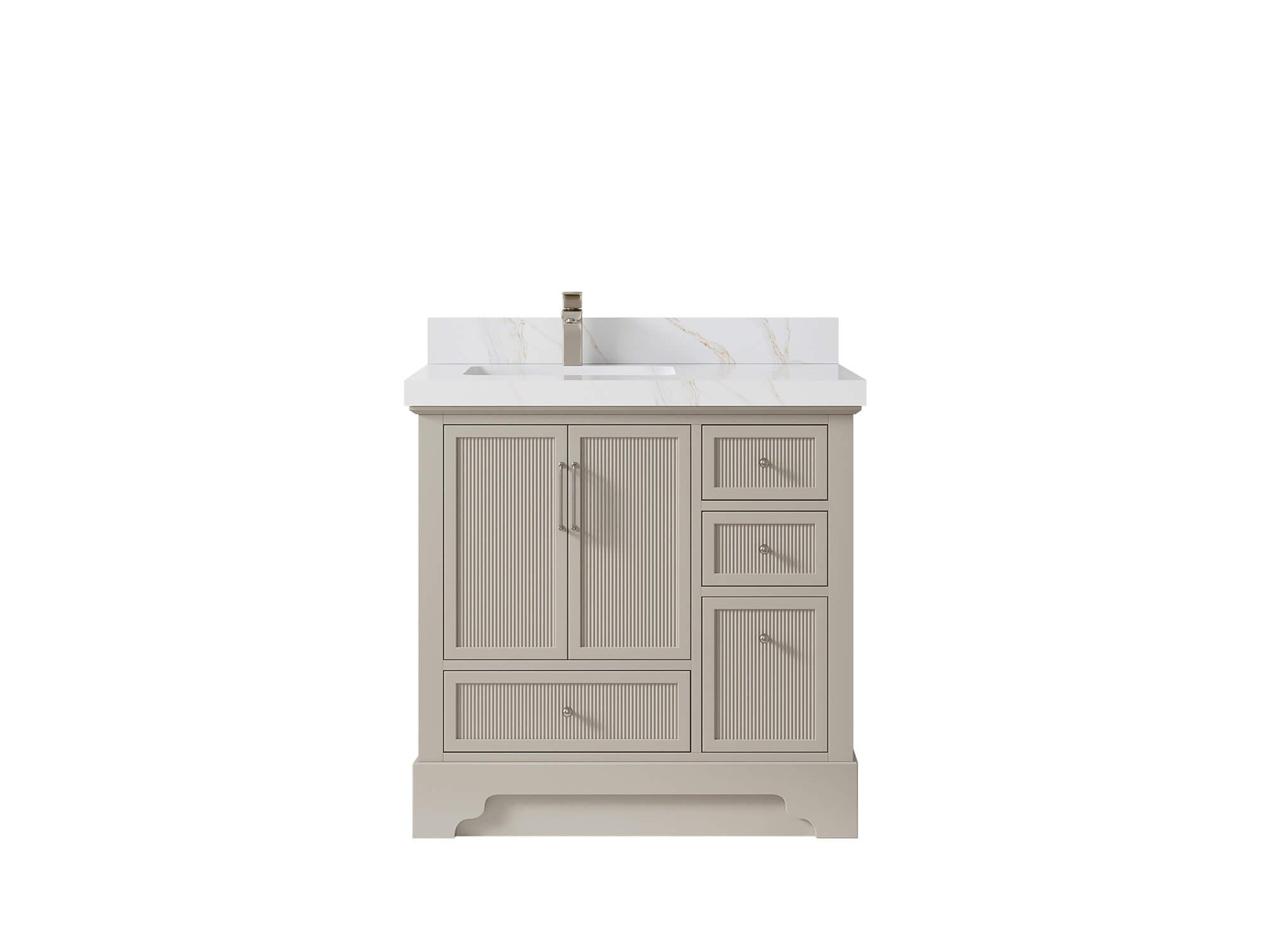 Alys 36 in. W x 22 in. D Left Offset Sink Bathroom Vanity
