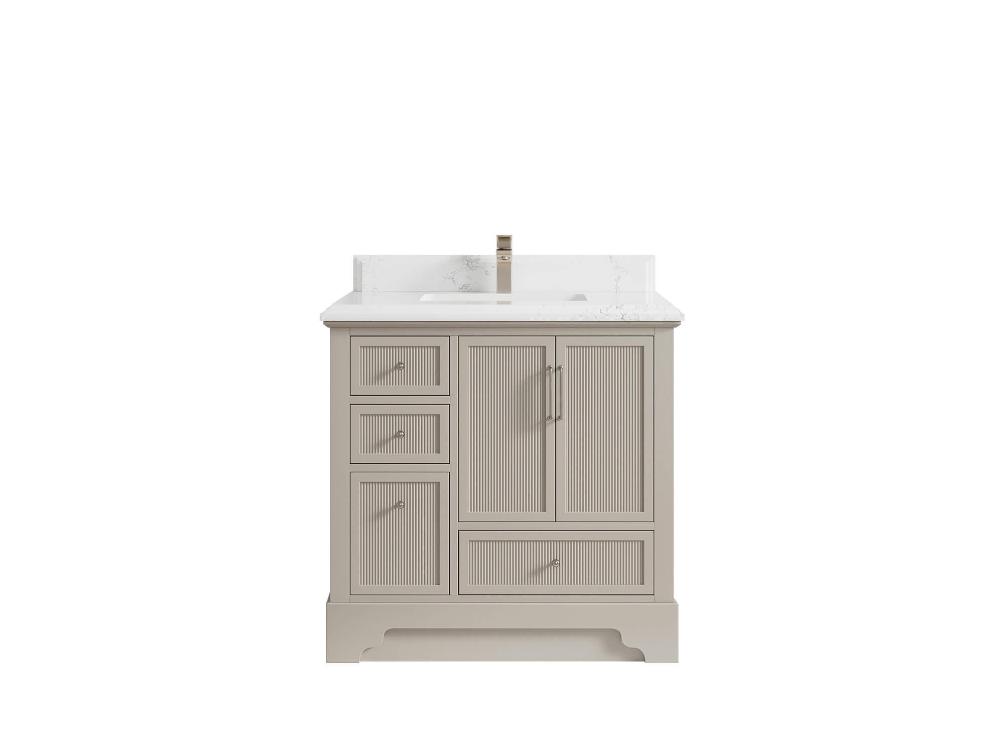 Alys 36 in. W x 22 in. D Center Sink Vanity for Modern Bathrooms