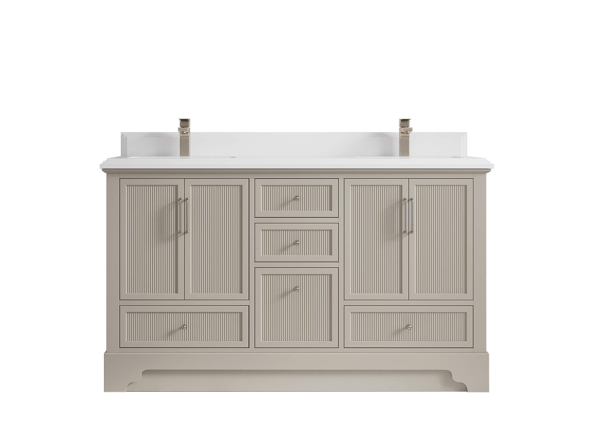 Alys 60 in. W x 22 in. D Double Sink Bathroom Vanity