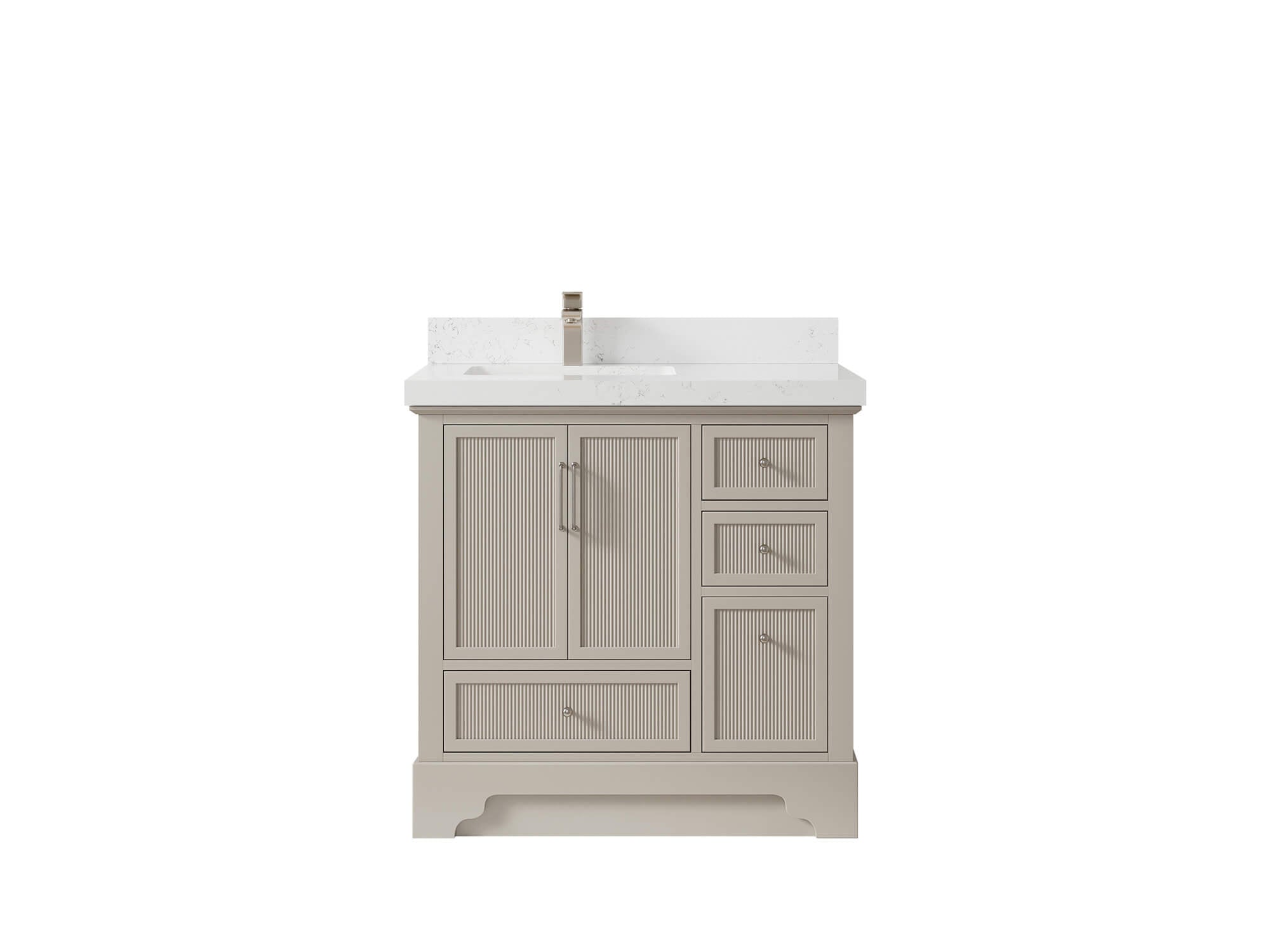 Alys 36 in. W x 22 in. D Left Offset Sink Bathroom Vanity